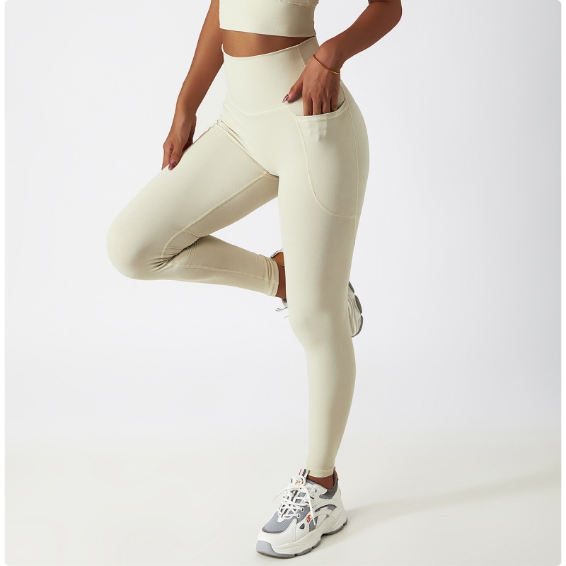 High - Waisted Yoga Pants with Pockets: Exceptionally Stretchable & Front  Rise Free  DRDBCK6425