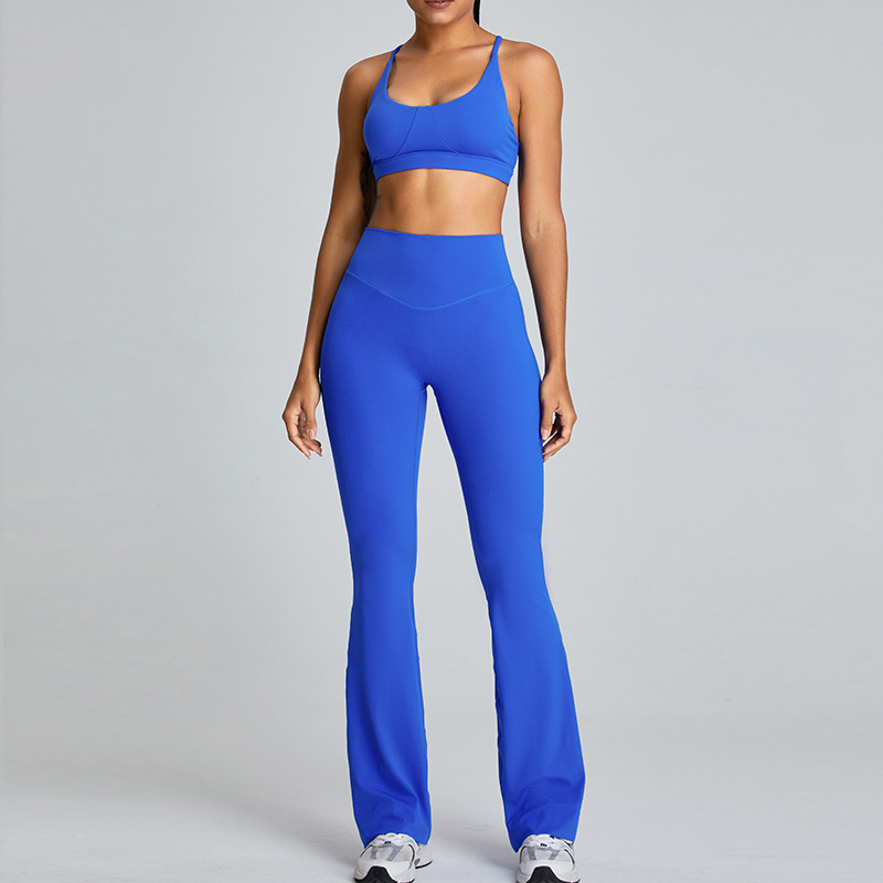 Gym Wear Wholesale Workout Bra and Flared Clothes Active Wear Set  DTM0174Y