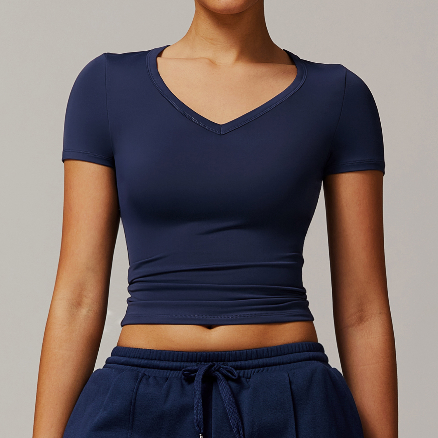 Custom Workout Shirts Bulk Short Sleeve Workout Yoga Pilates Tops  DRDX8694-1