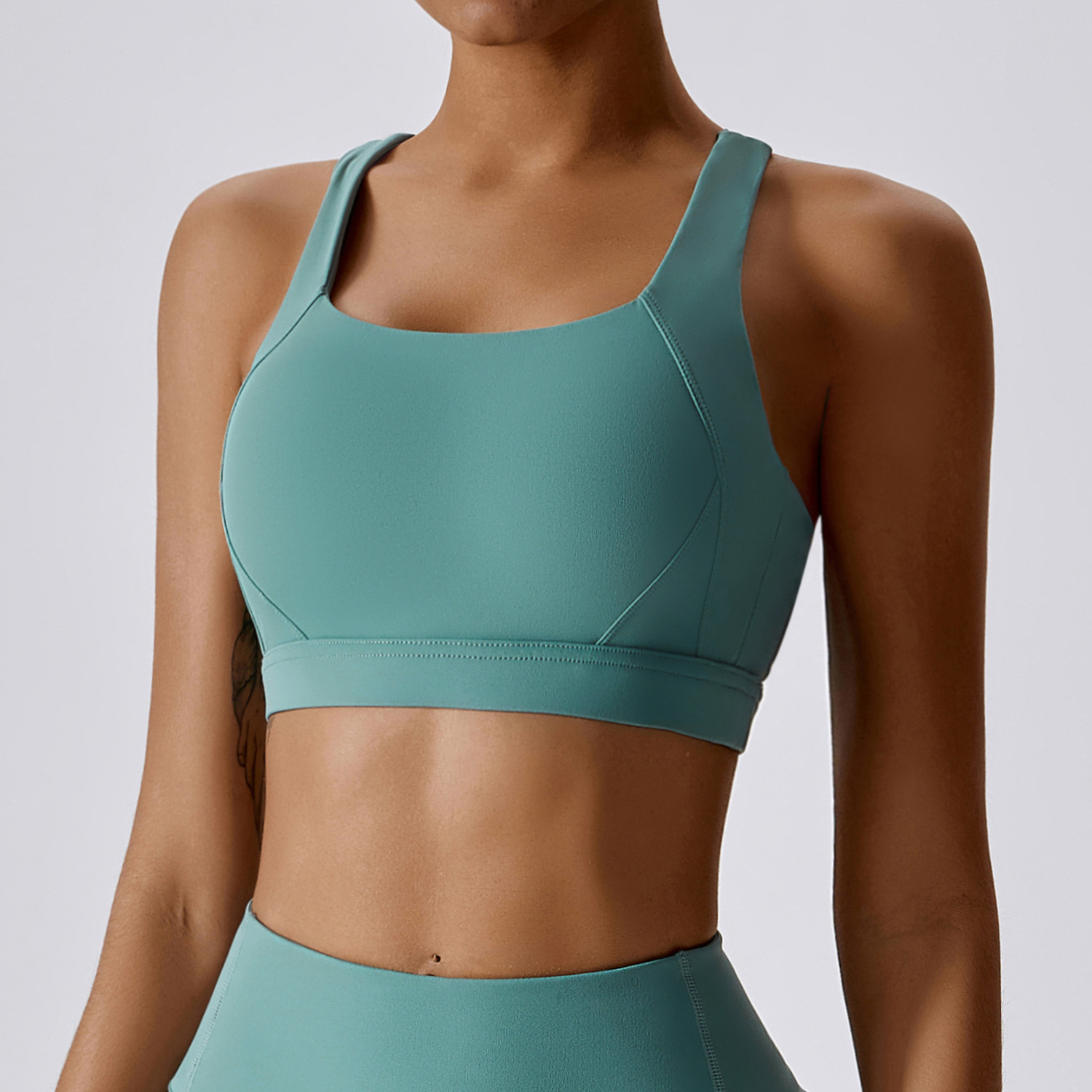Sports Padded Crop Tank Yoga Bras Workout Fitness Top DRBX8047