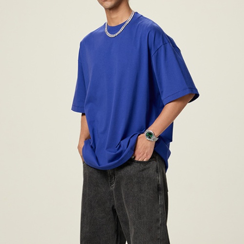 Men's Fashion Oversized Tshirts Workout Short Sleeve T-Shirt Dry Fit Lightweight Crewneck Tee Tops DRNT009